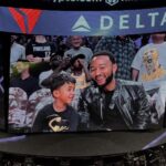 John Legend Instagram - Thank you @lakers for a great game and great seats!