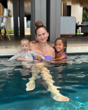 John Legend Instagram - Our first vacation as a family of six. So far, so great!