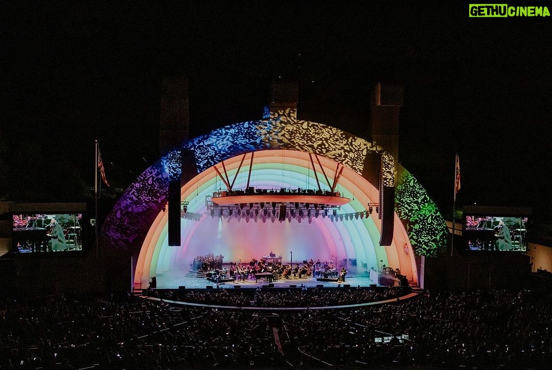 John Legend Instagram - Some photos from our incredible night at the @hollywoodbowl! I had been looking forward to this show for a long time. We performed with a gospel choir and the @laphil orchestra. I told the stories and played the songs that made me who I am. It was so special. I felt so full and uplifted. I want to do it again! Thank you to everyone who shared the experience with us. ❤️❤️❤️❤️❤️ 📸 @simplyyvan Hollywood Bowl