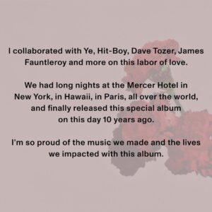 John Legend Instagram - As we celebrate 10 years of “All of Me” and Love In The Future, all I can say is that I LOVE AND APPRECIATE ALL OF YOU.