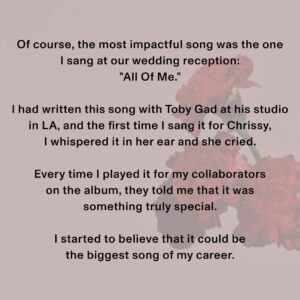 John Legend Instagram - As we celebrate 10 years of “All of Me” and Love In The Future, all I can say is that I LOVE AND APPRECIATE ALL OF YOU.