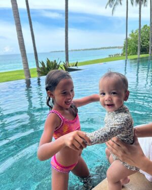 John Legend Instagram - Our first vacation as a family of six. So far, so great!