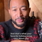 John Legend Instagram - Here's what your favorite Christmas song means. I don't make the rules.