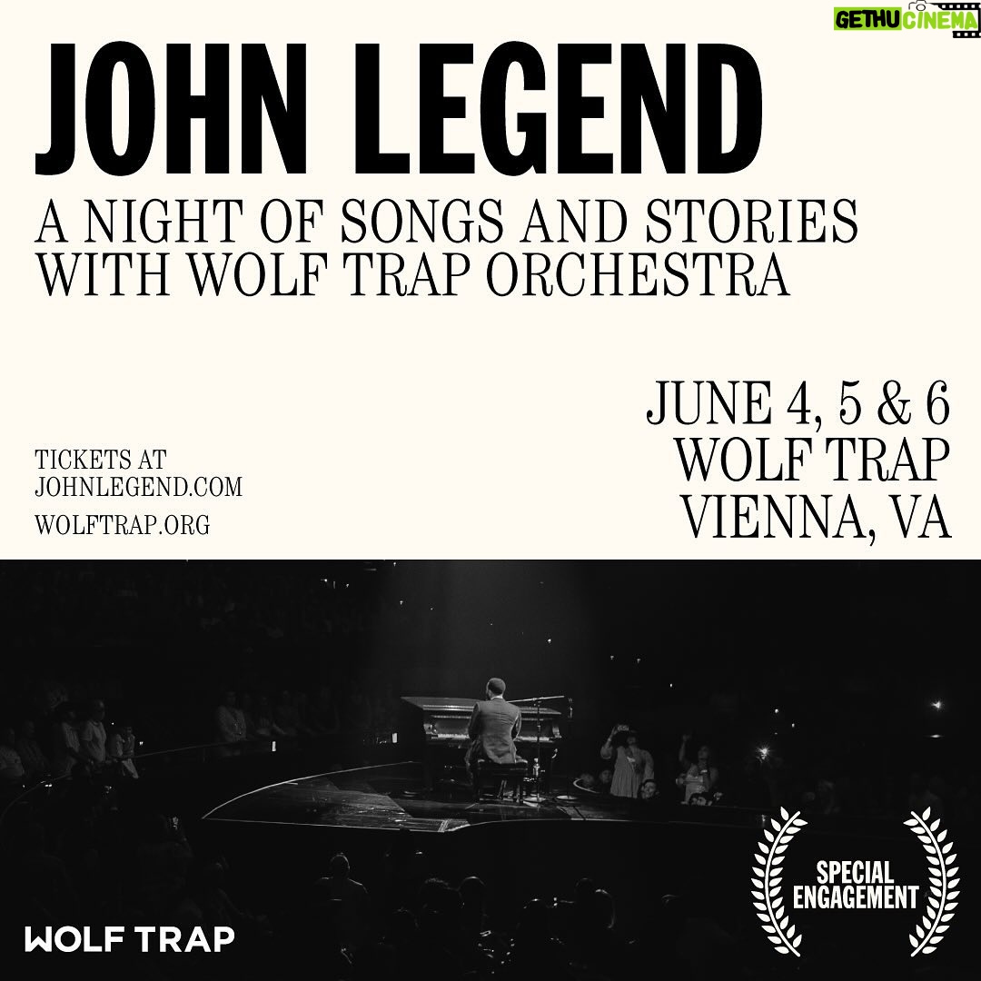 John Legend Instagram - Reflecting on the moments we shared in 2023 and gearing up for an unforgettable 2024! I'm excited to announce that I'll be at @Wolf_Trap in DC this summer from June 4th-6th, accompanied by the Wolf Trap Orchestra. Sign up for pre-sale access at johnlegend.com before tickets go on sale to the public Friday, February 16th at 10 am ET.