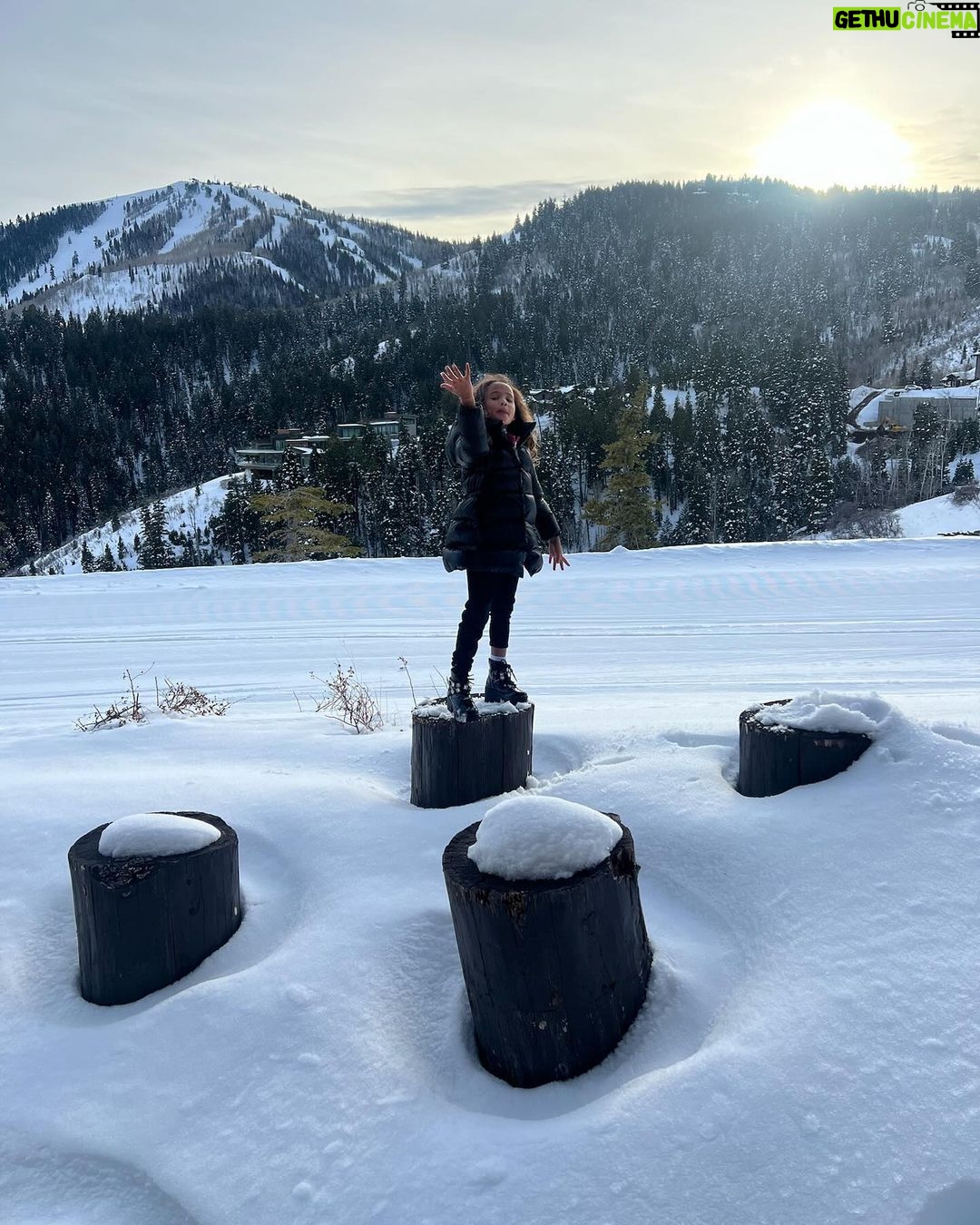 John Legend Instagram - Mommy’s at Sundance for work. We’re here to make snow angels.
