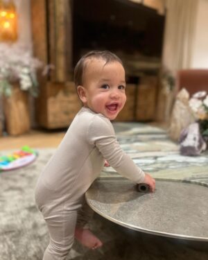 John Legend Instagram - Esti Maxine is ONE today!  She’s been lighting up the house since day one. ❤️❤️❤️❤️