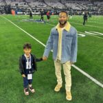 John Legend Instagram - Thanks to the @dallascowboys for hosting me and Miles (who fell in love with that star on the helmet at age 3!) for SNF. He was in heaven.