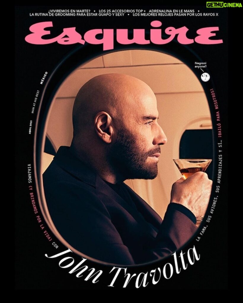 John Travolta Instagram - Very proud to give you all a sneak peak of Esquire Magazine/Mexico @esquiremx coming out next week! Happy Easter!