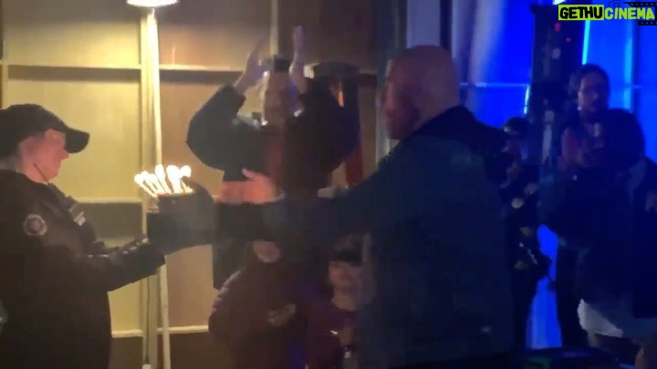 John Travolta Instagram - My birthday celebration on the set of Die Hart