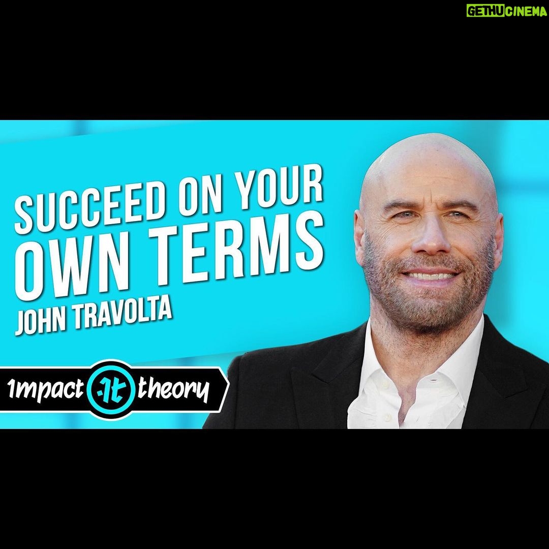 John Travolta Instagram - Thank you @tombilyeu and @impacttheory for having me in your studio last week! Interview linked in story!