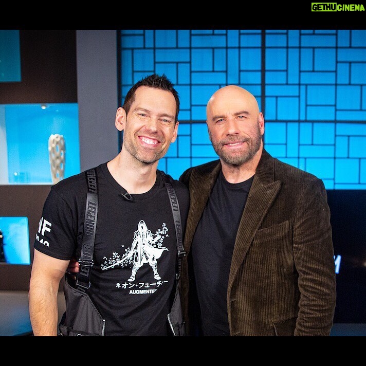 John Travolta Instagram - Thank you @tombilyeu and @impacttheory for having me in your studio last week! Interview linked in story!