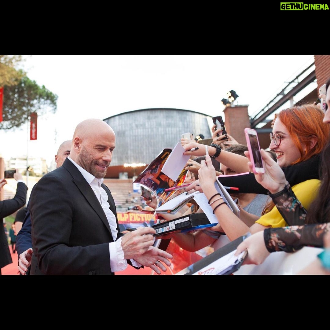 John Travolta Instagram - Thank you very much to the Rome Film Festival for the Lead Acting Award for The Fanatic, and thank you to all the fans for coming out to share this special occasion with me!