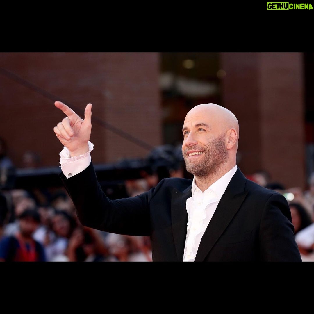 John Travolta Instagram - Thank you very much to the Rome Film Festival for the Lead Acting Award for The Fanatic, and thank you to all the fans for coming out to share this special occasion with me!