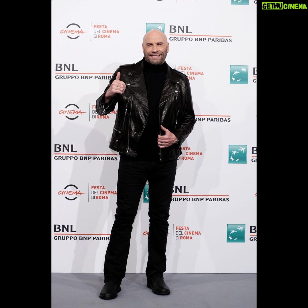 John Travolta Instagram - Thank you very much to the Rome Film Festival for the Lead Acting Award for The Fanatic, and thank you to all the fans for coming out to share this special occasion with me!