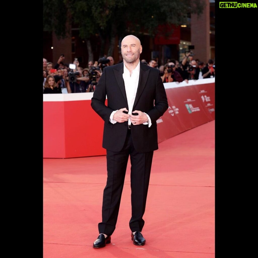 John Travolta Instagram - Thank you very much to the Rome Film Festival for the Lead Acting Award for The Fanatic, and thank you to all the fans for coming out to share this special occasion with me!