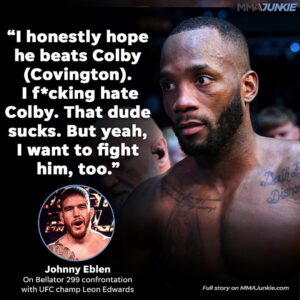 Johnny Eblen Instagram - Johnny Eblen targets a future clash with Leon Edwards after a tense in-cage moment #Bellator299

🔗 FULL STORY IN BIO
