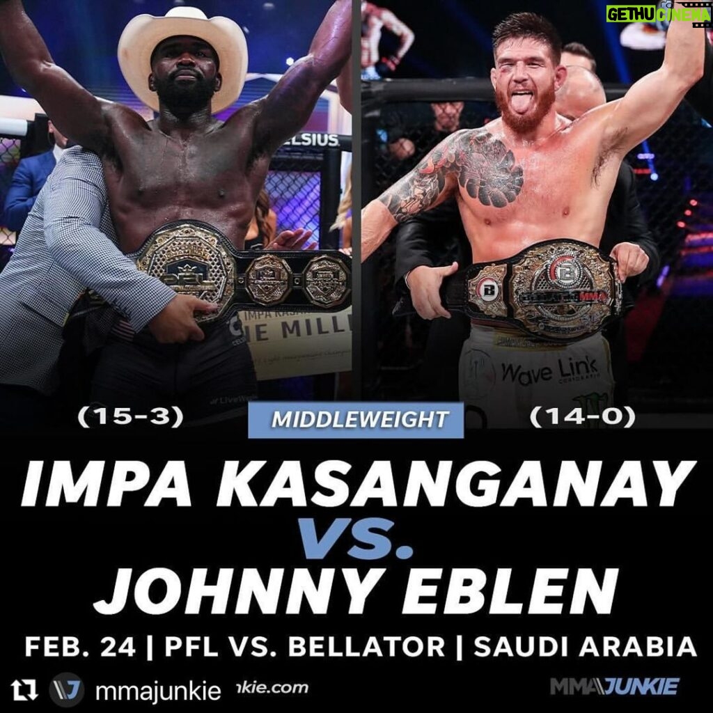 Johnny Eblen Instagram - Next fist fight, Feb 24th, Saudi Arabia. Time to show y’all why I’m one of the best 😤LFG!!!!