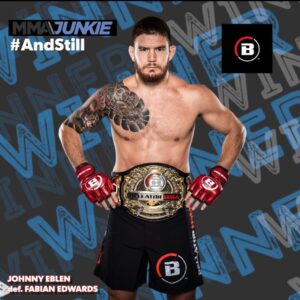 Johnny Eblen Instagram - #AndStill! Johnny Eblen got into it with Leon Edwards after a TKO of his brother Fabian 👀 #Bellator299

🔗 FULL STORY IN BIO