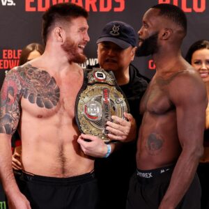 Johnny Eblen Instagram - Johnny Eblen and Fabian Edwards had to be separated at the final faceoff 👀 #Bellator299