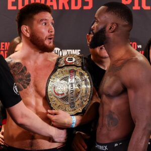 Johnny Eblen Instagram - Johnny Eblen and Fabian Edwards had to be separated at the final faceoff 👀 #Bellator299