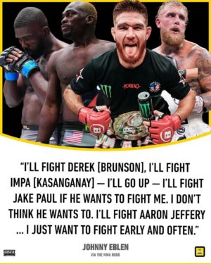 Johnny Eblen Instagram - Johnny Eblen just wants to fight 👀 #TheMMAHour