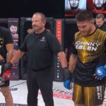 Johnny Eblen Instagram - 𝑪𝑯𝑨𝑴𝑷𝑰𝑶𝑵𝑺𝑯𝑰𝑷 𝑴𝑶𝑴𝑬𝑵𝑻 🏆 @johnnyeblen left no doubt at Bellator 282 that he was here to stay capturing the Bellator Middleweight World Title #PFLvsBellator