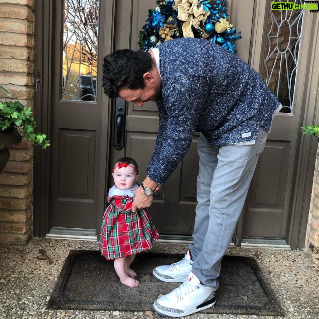 Johnny Manziel Instagram - The center of all the attention in the Manziel household. Happy Holidayszn from the fam