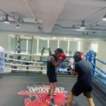 Johnny Yang Instagram - 好久沒對打了 終於有時間🥊🥊🥊 感謝 @satocurry 咖喱王子 @owenzgu 陪練 🤣 #boxing #起碼打了12回合 #騎摩托車不知道可以幾回合