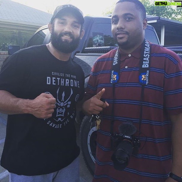 Johny Hendricks Instagram - Big thanks to @beastmanproductions for helping with my video blogs! @dethrone