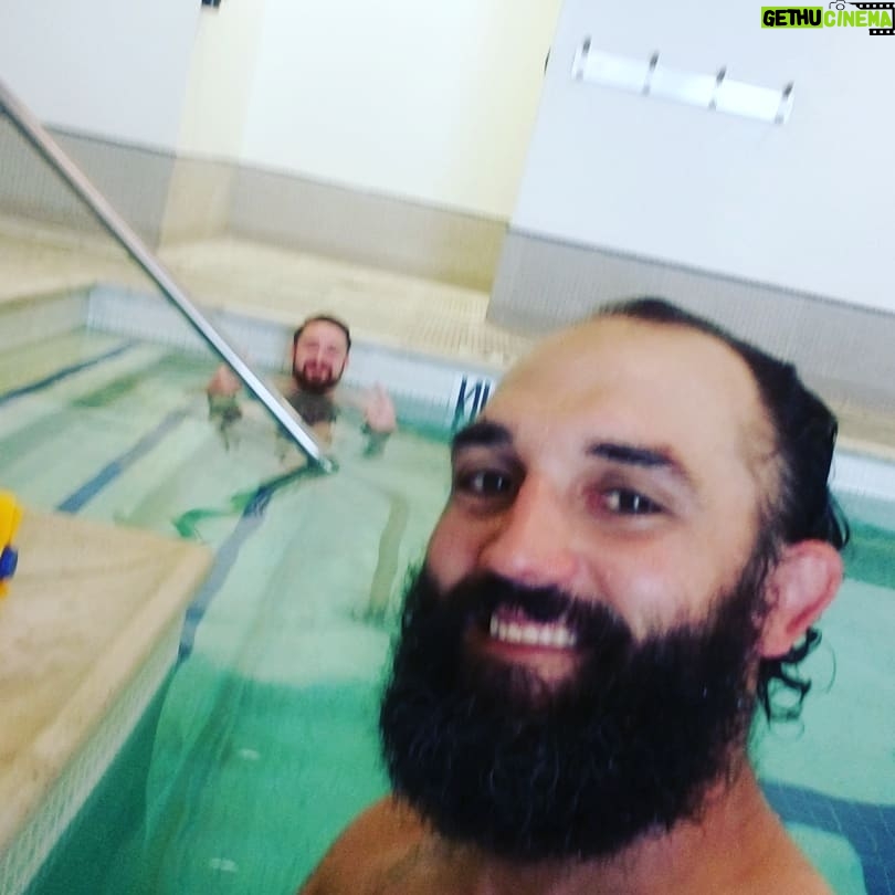 Johny Hendricks Instagram - @dunningtonmma and I are sauna and hot tubing after a hard days of mitts with tony @reyesboxinggym @worldbkff LA Fitness