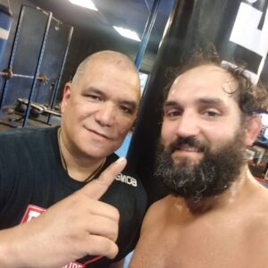 Johny Hendricks Instagram - Got some good mitt work with Vince @reyesboxinggym @bareknucklewbkff