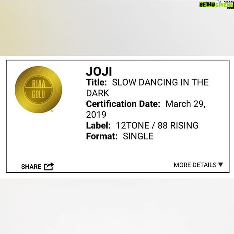 Joji Instagram - A little late to the party but SDITD went Gold❤️❤️❤️ thank you for holdin ur boy down. More to come 🐊🐸