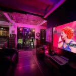Joko Anwar Instagram - My living room at night, in purple.