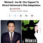 Jon M. Chu Instagram - Most of my life I have felt out of place, weird and different. I hid behind my camera because people liked to be filmed and I could disappear. I used my short films to wow people so I could feel valued.  I felt GREEN in all the ways. But when I saw Stephen Schwartz and Winnie Holzman’s WICKED over 15 years ago as it was being workshopped in San Francisco I couldn’t unsee it.So to think that I have been invited to bring this timeless story to the biggest screens all around the world for people to experience with their family, best friends and total strangers…of all walks of life, ages, shapes and colors is like I’ve been invited to Oz by the Wizard himself. Thank you Marc Platt , Stephen, Winnie and Universal Pictures for trusting in me to translate this incredible story for all the fans and future fans of Elphaba and Glinda. I will protect this vigorously and hopefully bring a few new surprises along the way. So… who wants to be Elphaba and Glinda?