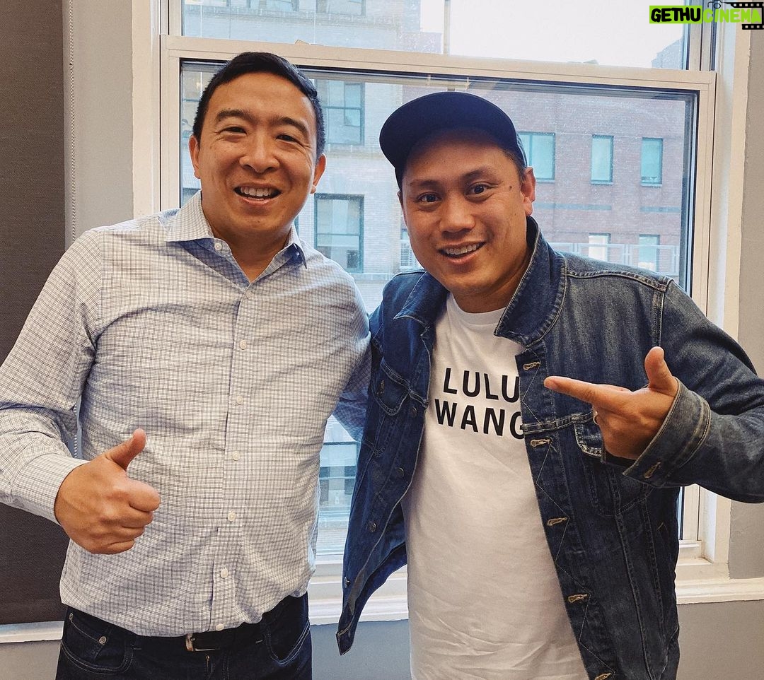 Jon M. Chu Instagram - #YangGang #WangGang also we like to point to each other.
