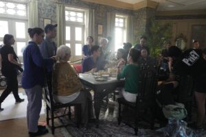Jon M. Chu Instagram - Behind-the-scene photos of “Crazy Rich Asians” dumplings scene from my personal collection. It was hot as hell in this room but it was the best feeling to be with this cast everyday!