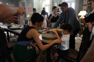 Jon M. Chu Instagram - Behind-the-scene photos of “Crazy Rich Asians” dumplings scene from my personal collection. It was hot as hell in this room but it was the best feeling to be with this cast everyday!