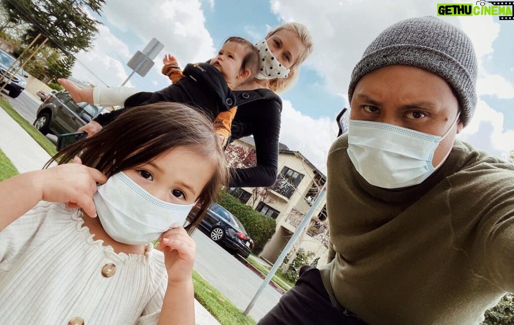 Jon M. Chu Instagram - Hardest thing this morning was to ask my two and a half year old to wear a mask on our morning walk. #CoronaLife
