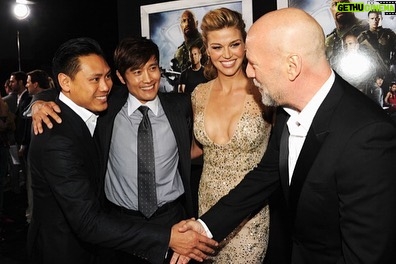 Jon M. Chu Instagram - Throwback to the Premiere of GI Joe:Retaliation.... such fun memories of making my first action movie. Love these legends!!