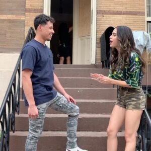 Jon M. Chu Instagram - In case you didn’t notice this in #InTheHeightsMovie: These two magnificent people @anthonyramosofficial and @melissabarreram performed their duet, CHAMPAGNE, together in a 3 minute+ one-take (No cuts), LIVE vocals (not prerecorded) shot in a real apartment (not a set) with movement, camera, live piano in their ear, dialogue on top of song on top of one of the most importantly HONEST scenes in the movie. And they did it with such ease it was like watching a master class of craft. Talk about a vulnerable place to put yourself in a movie. I can’t cut around them, I can’t fix their performances. Just them and the audience connecting. I will never forget that day. This is moments before we are shooting as they practice and goof around outside. You can feel their chemistry and confidence and you can see @alacamoire stressing in the back. (I am stressing inside somewhere). Oh and it’s hot as hell and because we have to record live vocals we can’t turn on air conditioning.