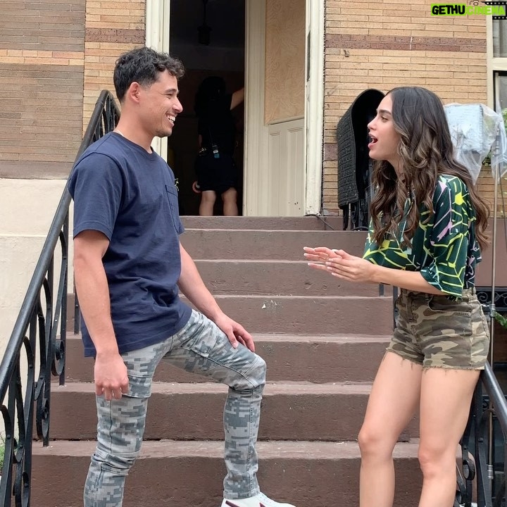 Jon M. Chu Instagram - In case you didn’t notice this in #InTheHeightsMovie: These two magnificent people @anthonyramosofficial and @melissabarreram performed their duet, CHAMPAGNE, together in a 3 minute+ one-take (No cuts), LIVE vocals (not prerecorded) shot in a real apartment (not a set) with movement, camera, live piano in their ear, dialogue on top of song on top of one of the most importantly HONEST scenes in the movie. And they did it with such ease it was like watching a master class of craft. Talk about a vulnerable place to put yourself in a movie. I can’t cut around them, I can’t fix their performances. Just them and the audience connecting. I will never forget that day. This is moments before we are shooting as they practice and goof around outside. You can feel their chemistry and confidence and you can see @alacamoire stressing in the back. (I am stressing inside somewhere). Oh and it’s hot as hell and because we have to record live vocals we can’t turn on air conditioning.