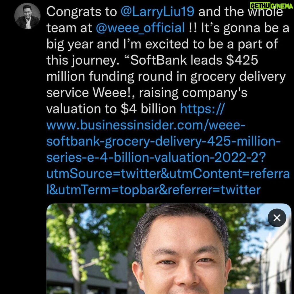 Jon M. Chu Instagram - Congrats to @larrysayweee and the rest of Weee! who are working hard everyday to bring ethnic, authentic flavors to the mainstream grocery-delivery experience. Food is a powerful tool to bring people together and pass on traditions to new generations and beyond. And I am so proud to be on this journey with you all. “The more we share our foods, the more we will care about each other”.