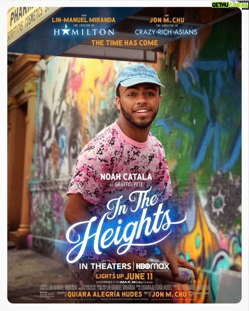 Jon M. Chu Instagram - And introducing Noah Catala as Graffiti Pete!! This local kid was a dancer in our cast that made such an impression on all of us in rehearsals that we had no choice but to cast him as the iconic Graffiti Pete. Making #InTheHeightsMovie his big screen debut!! I can’t tell you how lucky we are to have him…Oh and he does a mean lite feet. Get to know him watch all his instas you’ll see what I mean 👉🏼@noahlot_gotit