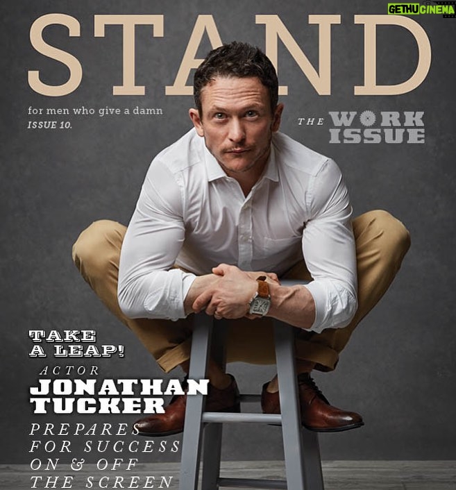 Jonathan Tucker Instagram - “When you open yourself to other people’s stories, you connect. It makes you a fuller human being, a better father, husband, son, and it makes you a better storyteller and actor. That’s no more or less real or valuable. The most real or valuable day of your life is right now.” LINK IN BIO @standmagazine1 with @whithonea