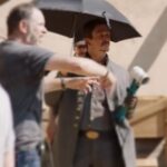 Jonathan Tucker Instagram - Dear EPK editor, Thank you for moment 4:33. Unnecessary, but necessary. If actors hold umbrellas and hammer looking industrial hand fans, the world needs to know that happened behind the scenes. Sincerely, Jonathan Tucker