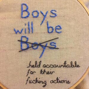 Jonathan Tucker Instagram - proud supporter of powerful women & women in power. the future is female. beautiful work @badasscrossstitch