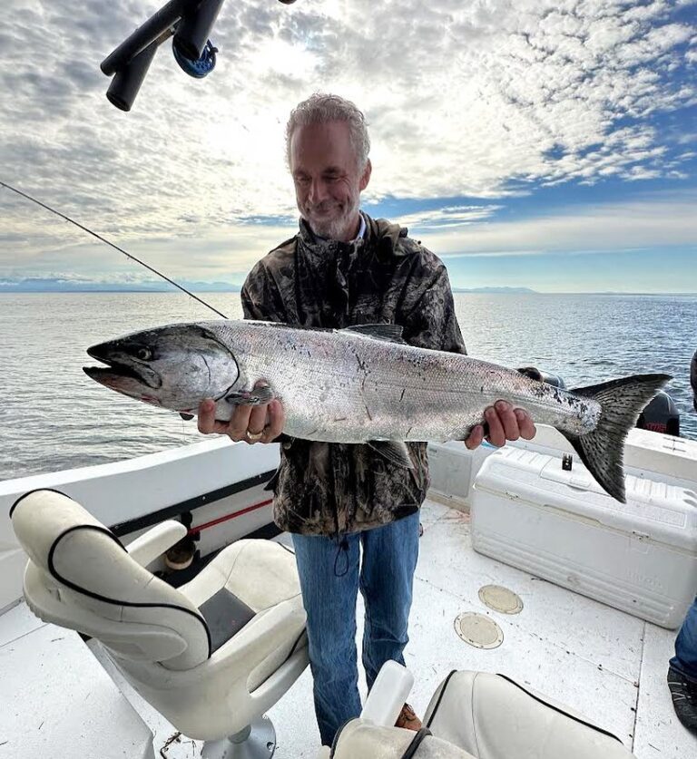 Jordan B. Peterson Instagram - 85 lbs. It wasn't really 85 pounds. But it's a good fish. And, anyway, it's bigger than Joel's fish. And that's the important thing.