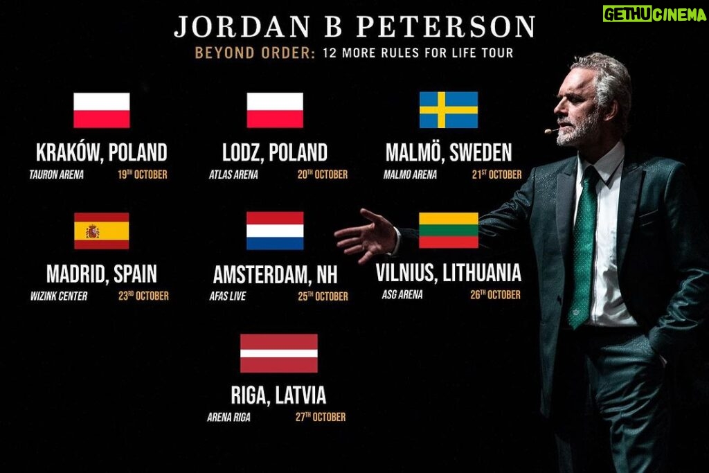 Jordan B. Peterson Instagram - With life no matter what you do, you are all in. This is going to kill you. You might as well play the most magnificent game you can. Because do you have anything better to do? Tickets to my new European Beyond Order shows are now available. Pre-sale is accessible with code ‘JORDAN’. Visit my website for the list - link in bio.