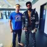 Jordan Leavitt Instagram - Kings, we're built different 👑 Woke up, saw that @bobbykinggreen wanted to get some work in, and changed my plans for the day🐵👑 #chimpshitonly We discussed art and war of course. King stuff 🤴🏿 #longlivethemonkeyking Gonna have some surprises for the next one, I guarantee it 🤑