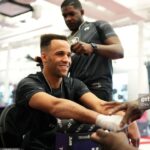 Jordan Leavitt Instagram - Before battle I focus on the things that's matter 😎 Deez hands 👐🏾 Dis hair👨🏿‍🦱 #longlivethemonkeyking I know y'all say my hair looks ridiculous when I fight 🤣 Hear me out though. I'm Black(ish), you can't expect this hair to keep its shape without product 😂 #iykyk Thankfully, it looks damn good when I'm not fighting 🙂 Thankful for @elliottandco for making me look clean. I won't wait 6 months between haircuts this time 😅